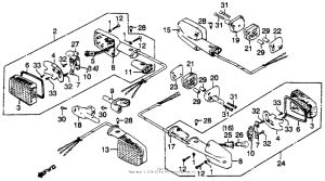 CB750 Задний фонарь