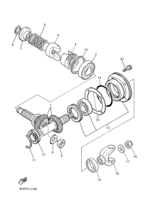 XJ900S Промежуточный ведущий вал