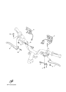 XC125E Handle switch & lever