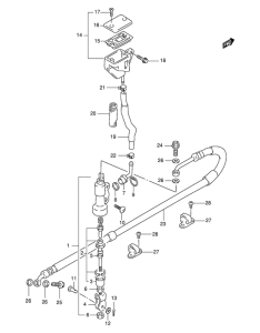 XF650 Задний тормозной цилиндр