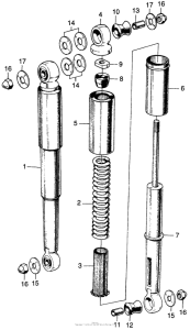 C70 Задние амортизаторы