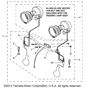 XV17ATV Passing lamp kit
