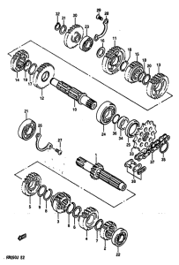RM250 Трансмиссия