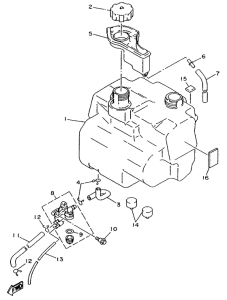 YA50S Топливный бак