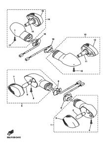 YZF-R6S Проблесковый световой сигнал
