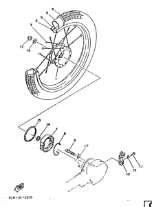 MA50 Переднее колесо