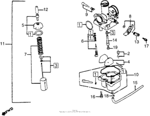 CB125S Карбюратор