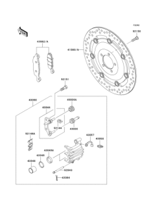 EJ800 Передний тормоз