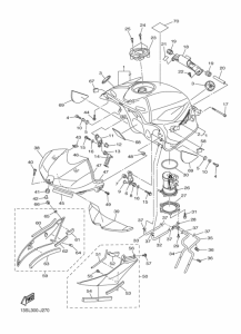 YZF-R6 Топливный бак