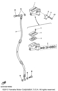 XV535H Главный тормозной цилиндр