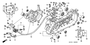 SJ50 Crankcase / oil pump