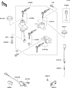 ER500 Замок зажигания