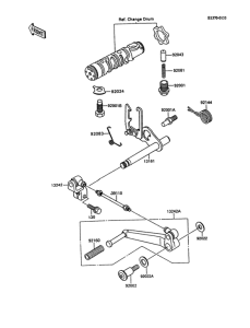ZX600 Механизм переключения передач