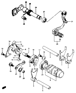 RM80 Переключение передач