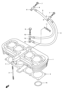 GSX400 Цилиндр
