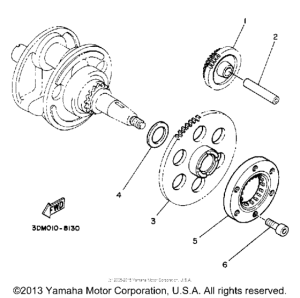 XV250 Муфта стартера