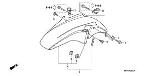 CBF600 (Naked) Переднее крыло