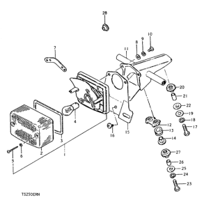TS250 Задний комбинированный сигнал