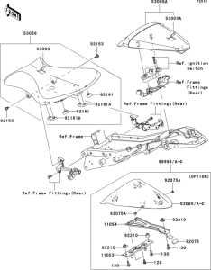ZX600 Сиденье