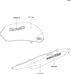 ZR750 Decals(yellow)(h3)
