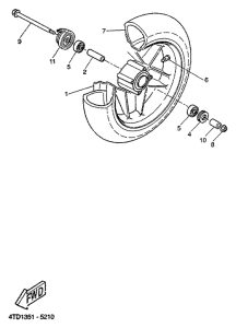 CW50RSP Переднее колесо