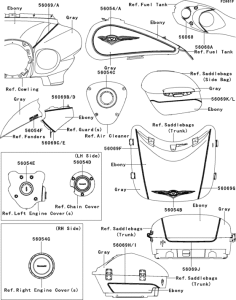 VN1700 Decals(ebony / gray)(bbf)