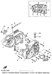 RT100G Картер двигателя
