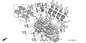 CB1000F Головка цилиндров