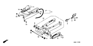 NSR125R Swingarm / chain case