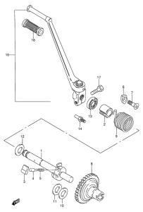 AX115 Ножной стартер