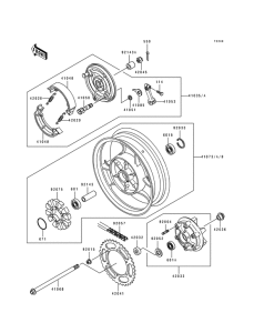 EL250 Заднее колесо / цепь