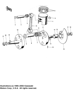  Crankshaft / piston / rotary valve