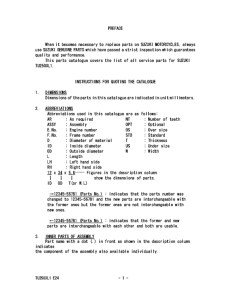 TU250 Catalog preface