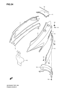 AN125 Обтекатель задний