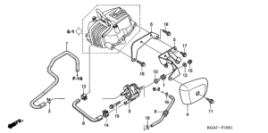 CG125ES Воздушный клапан всасывания
