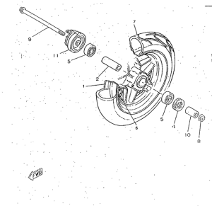 CW50RS Переднее колесо