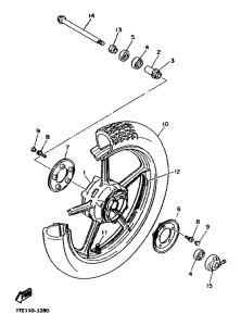 XV1100 Переднее колесо