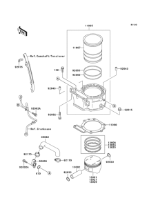 KL650 Цилиндр / поршень