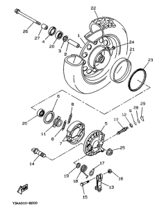 CW50 Переднее колесо