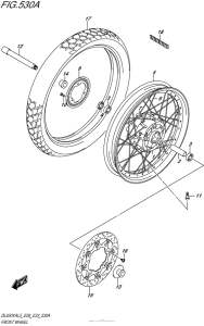 DL650X (ABS) Переднее колесо