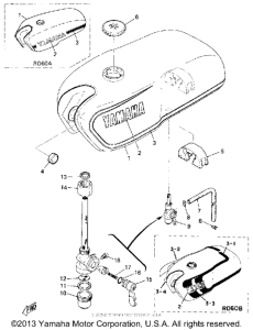 RD60B Топливный бак