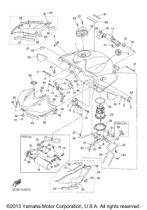 YZF-R6 Топливный бак