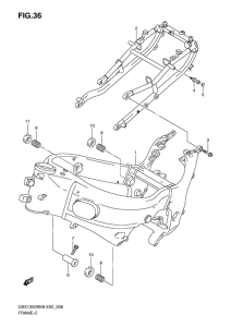 GSX1300R Frame comp