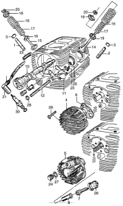 CA95 Распределительный вал и клапана