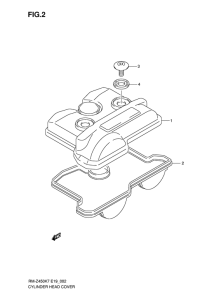 RM-Z450 Крышка головки цилиндров
