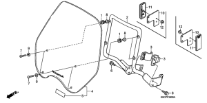 CB250 Ветровое стекло