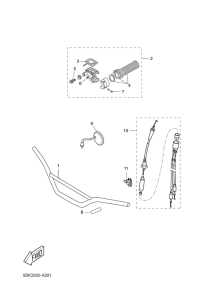 DT50RSM Guidon. cables