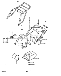 GS450 Обтекатель сидения