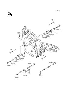 ZR750 Рама ,крепежные детали