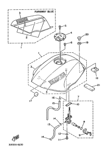 YSR80 Топливный бак